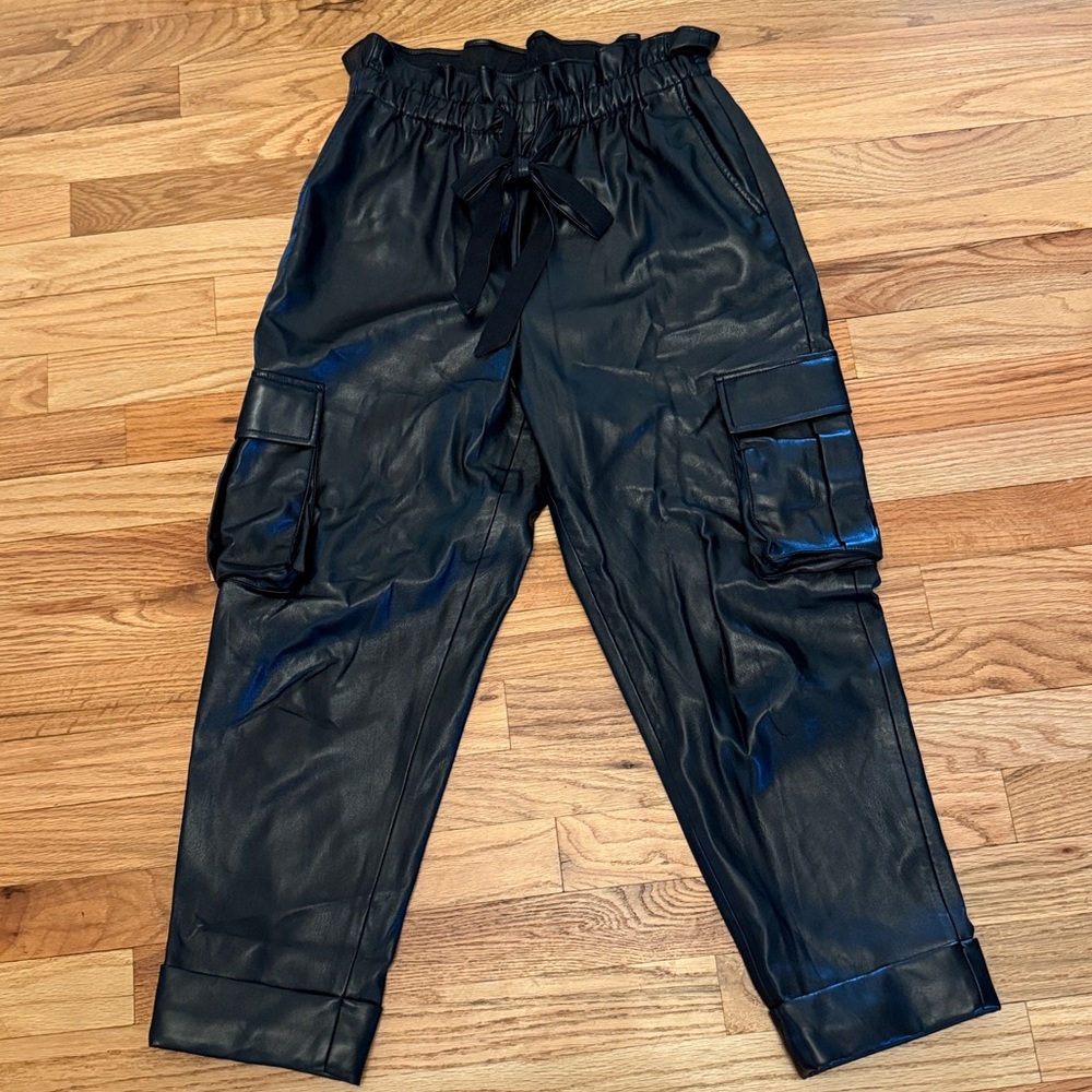 Cami NYC Midnight Black vegan leather pants